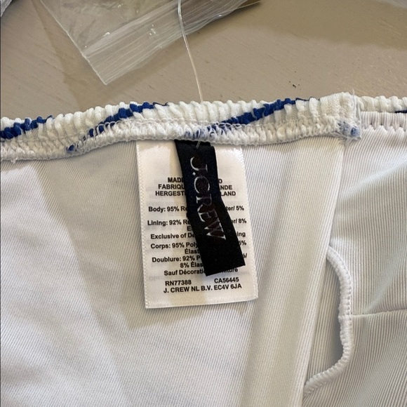 J. Crew Bandeau scrunchie bikini top with O-ring Size 2X - Picture 7 of 9
